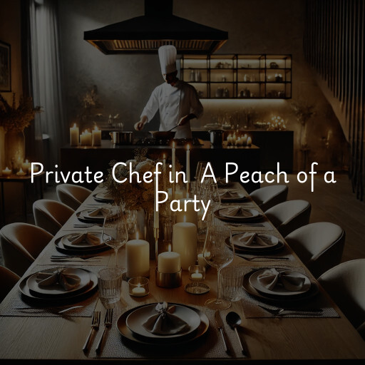 Private Chef at  A Peach of a Party