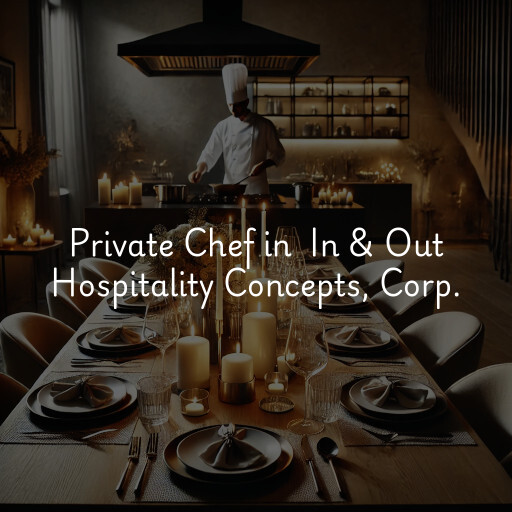 Private Chef at  In & Out Hospitality Concepts, Corp.